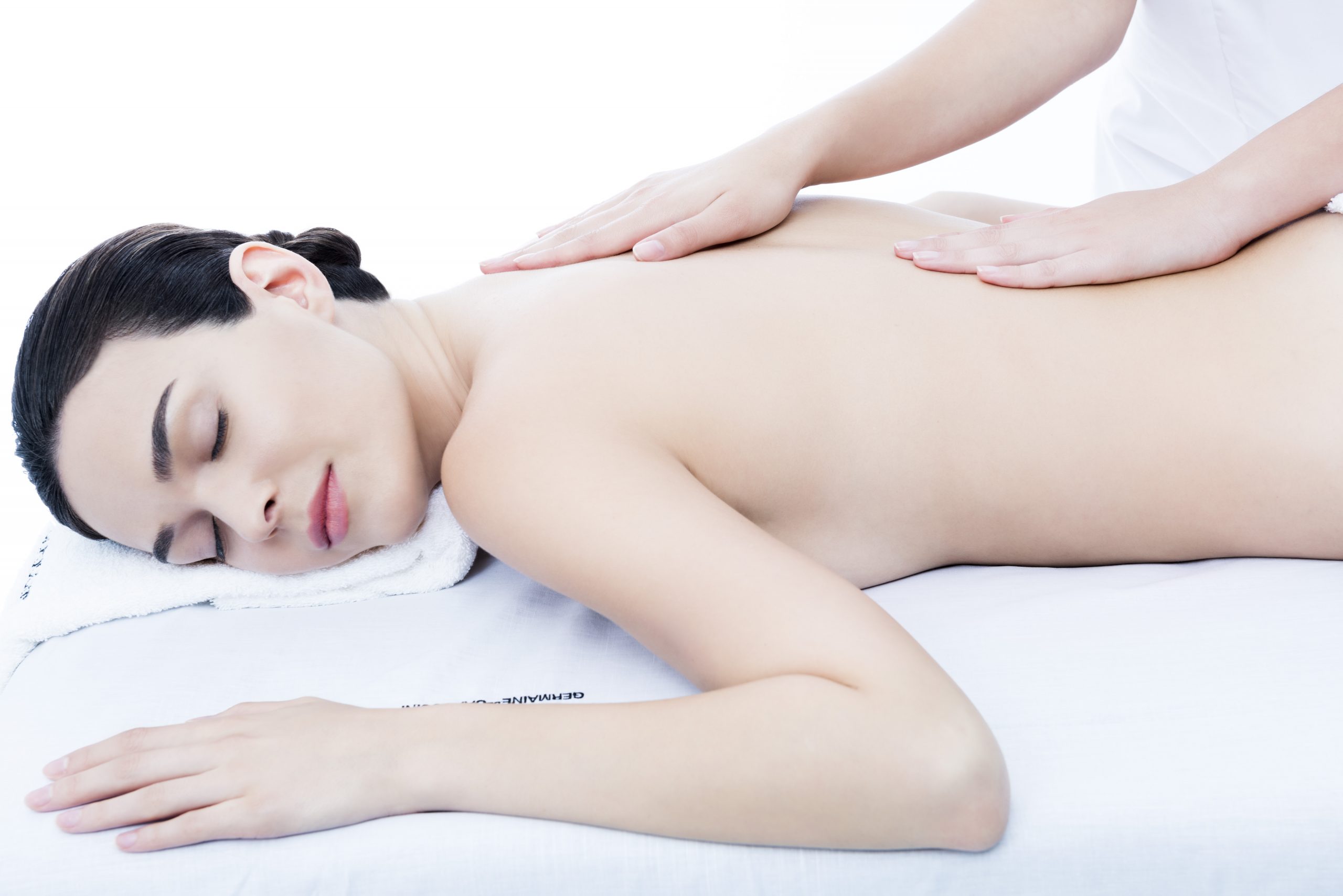 Back massage, Germaine de capuccini, beauty salon, massage, relaxation, chertsey, surrey